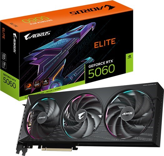 Gigabyte Gv-N5060aorus E-8Gd RTX5060 8GD Pcie Graphics Card