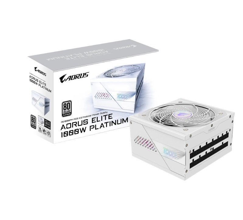 Gigabyte Gp-Ae1000pm PG5 Ice 1000W Psu Power Supply, Atx 60-50 HZ 1000W 120MM Fan 80 Plus Platinum >100,000 Hours