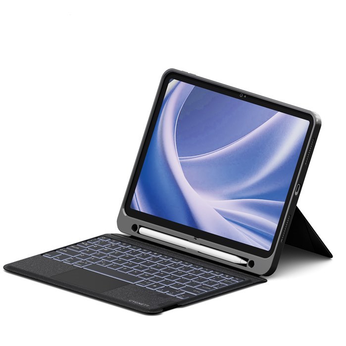 Cygnett Apple iPad Air (11') (M2/M3) (5TH-4TH Gen)/iPad Pro (11') (5TH/4TH/3RD/2ND/1ST Gen) Keyboard Case - Black(CY5332CKBCA) 2Years Warranty