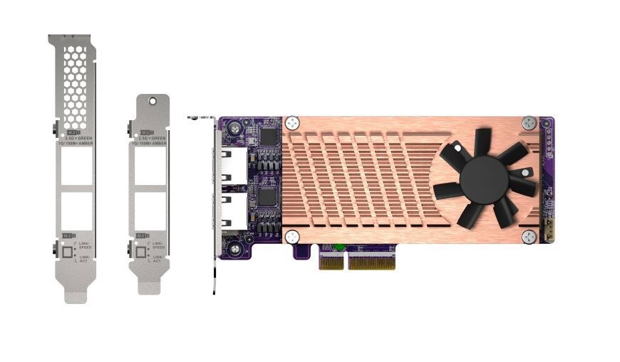 Qnap Dual M.2 2280 Pcie Nvme SSD & Dual-Port 2.5Gbe Expansion Card