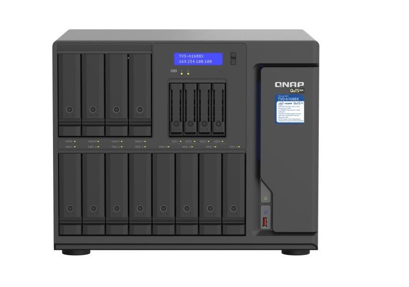 Qnap 12+4 Bay Nas (No Disk) Xeon 6-Core 3.3GHz, 32GB, 10GbE (2), 2.5GbE(4), TWR, 3YR WTY