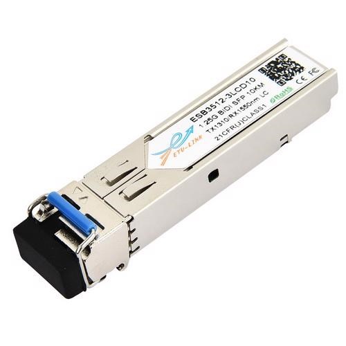 Etu-Link 1.25Gbps Bi-Directional SFP Module TX1310/RX1550nm Single-Mode 10KM