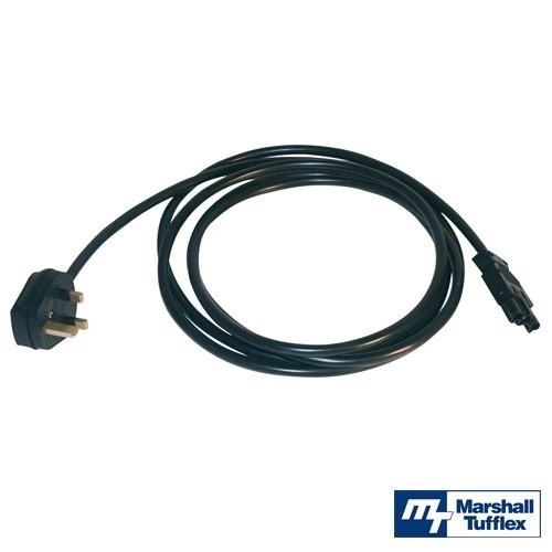 CMD 3m STARTER MAINS CABLE GST 3POLE WIELAND TO 13A PLUG BLK