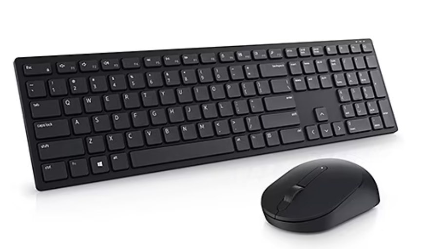  Dell Pro Keyboard and Mouse - KM5221W - UK (QWERTY) - Black