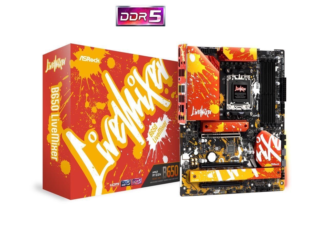 ASRock B650 LiveMixer Am5 Atx Motherboard