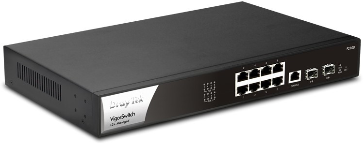 DrayTek VigorSwitch P2100 8 Ports Gb/L2 PoE Managed