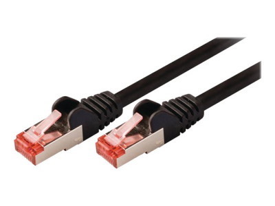 Nedis netwerkkabel - 2 m - zwart Nedis - Netwerkkabel - RJ-45 (M) naar RJ-45 (M) - 2 m - SFTP - CAT 6 - gevormd, rond - zwart