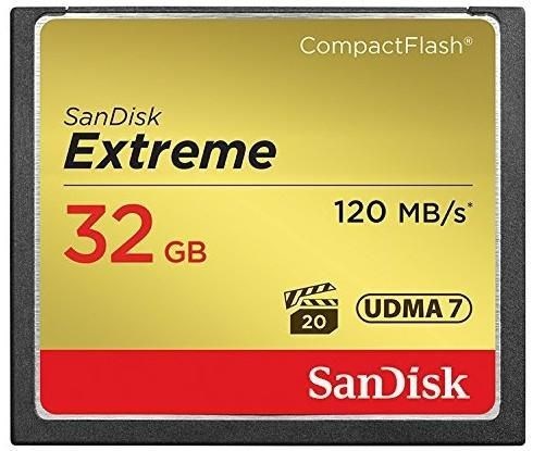 SanDisk Extreme CF 32GB 120MB/S Read 85MB/S WR