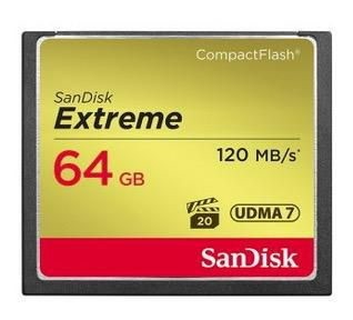 SanDisk Extreme CF 64GB 120MB/S Read 85MB/S WR