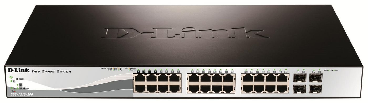 D-Link DGS-1210 DGS-1210-28P 24 Ports Manageable Ethernet Switch - Gigabit Ethernet - 10/100/1000Base-T