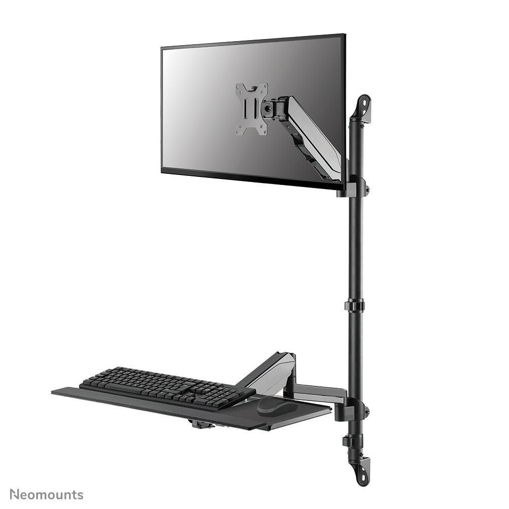 Neomounts Wall Mounted Sit-Stand Black