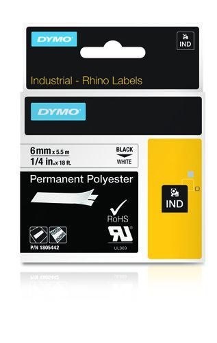 Dymo Rhino Polyester Label 6MM