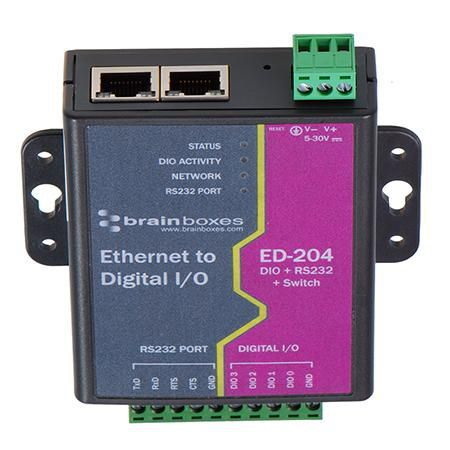 Brainboxes Ethernet To 4 Digital Io And