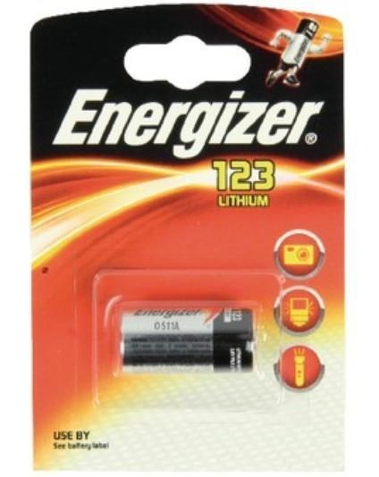 Energizer Battery CR123 Lithium 1-Pak