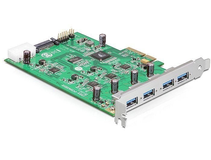 Delock PCIe Usb 3.0 X4 4 X Ext.