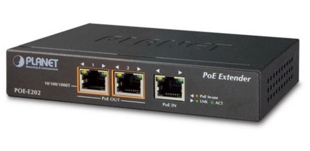 Planet 1-Port 802.3At PoE+ To 2-Port