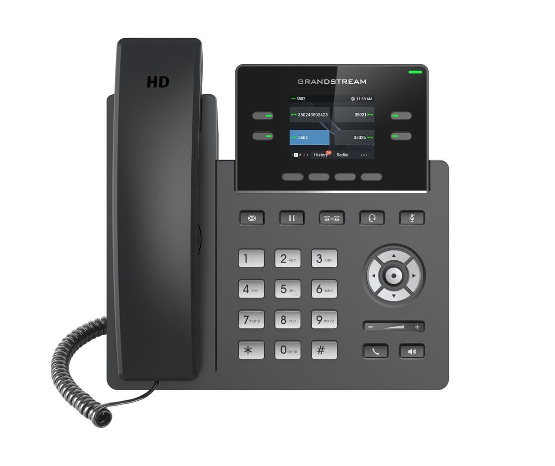 Grandstream Ip Phone Black 2 Lines TFT