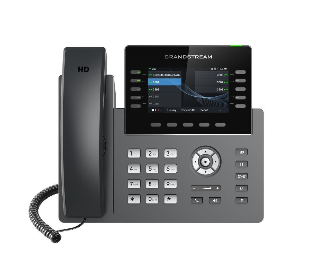 Grandstream Ip Phone Black, Grey 10 Lines