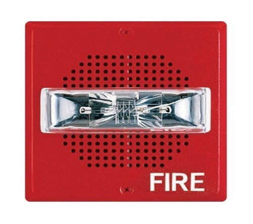 Wheelock Wall-Mount Speaker-Strobe Red