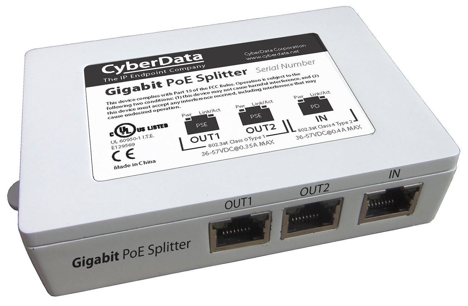 CyberData 2Port Gigabit Switch