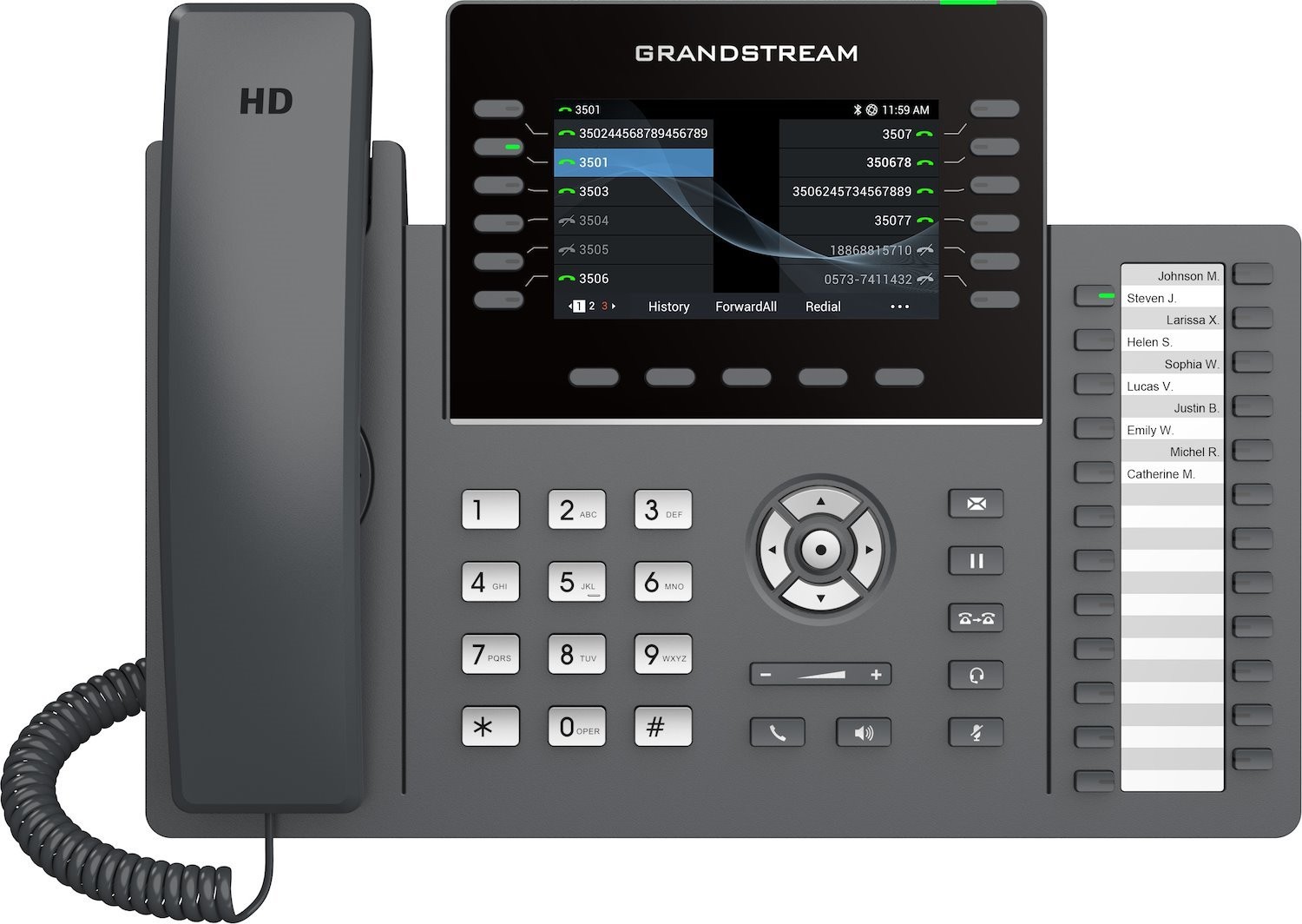 Grandstream 12 Lines 6 Sip Accounts 4.8 In