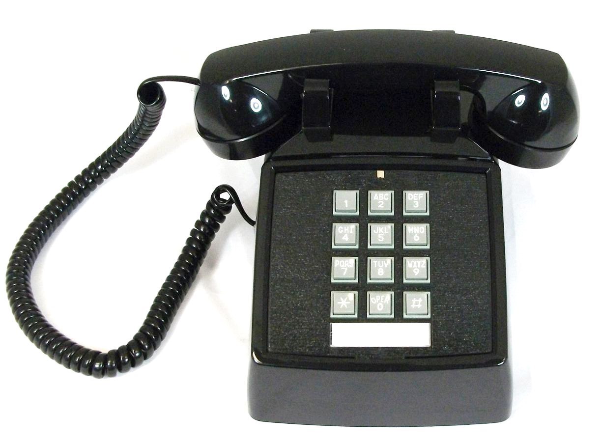 Cortelco 250000-Vba-20M Desk W/ Volume Black