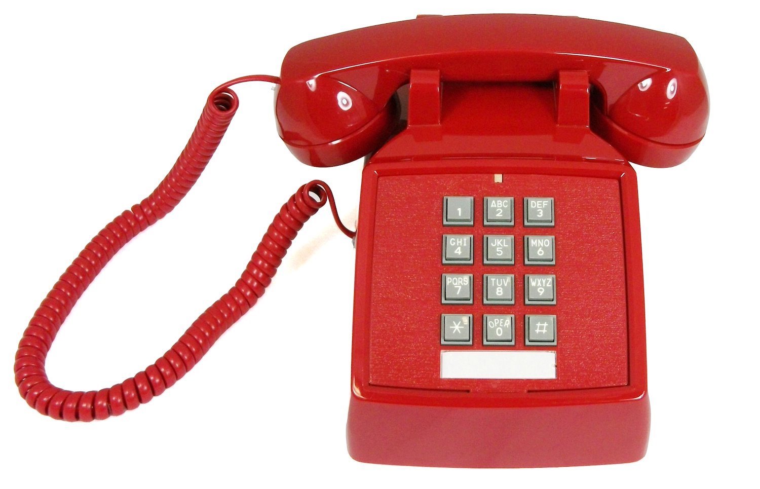 Cortelco 250047-Vba-20M Desk W/ Volume Red