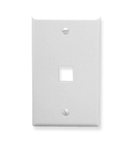 Icc Faceplate, Oversized, 1-Port, White