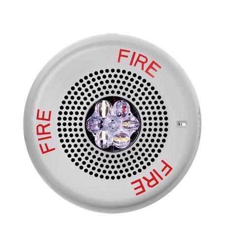 Wheelock Eluxa,Led HF SPKR Strb,Wht,Ceiling, 24VD