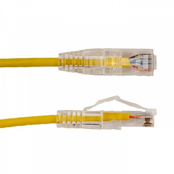 Vertical Cable |1' Cat6A Slimline Patch Cable - Yellow