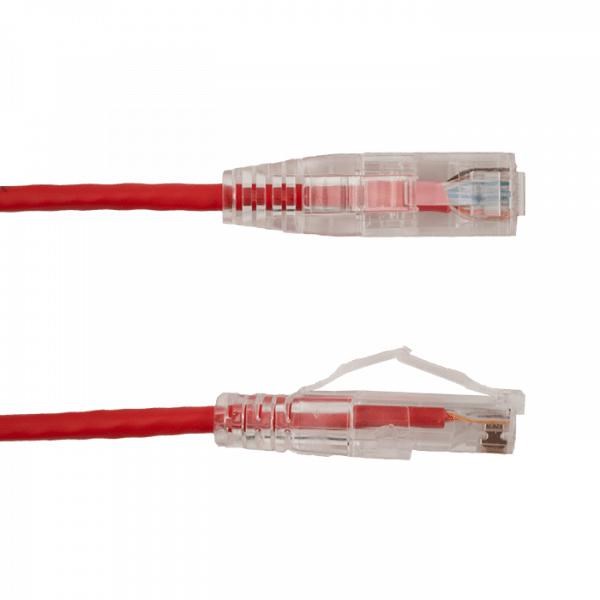 Vertical Cable |2' Cat6A Slimline Patch Cable - Red