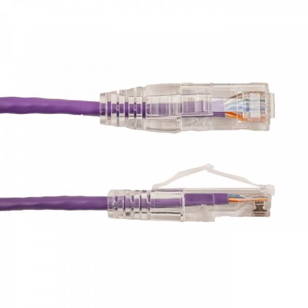 Vertical Cable |3' Cat6A Slimline Patch Cable - Purple