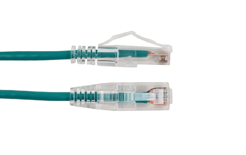 Vertical Cable |3' Cat6A Slimline Patch Cable - Green