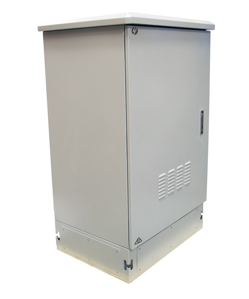 4Cabling 22Ru 800MM Wide X 600MM Deep Grey Outdoor Freestanding Ventilated Cabinet | Ip45