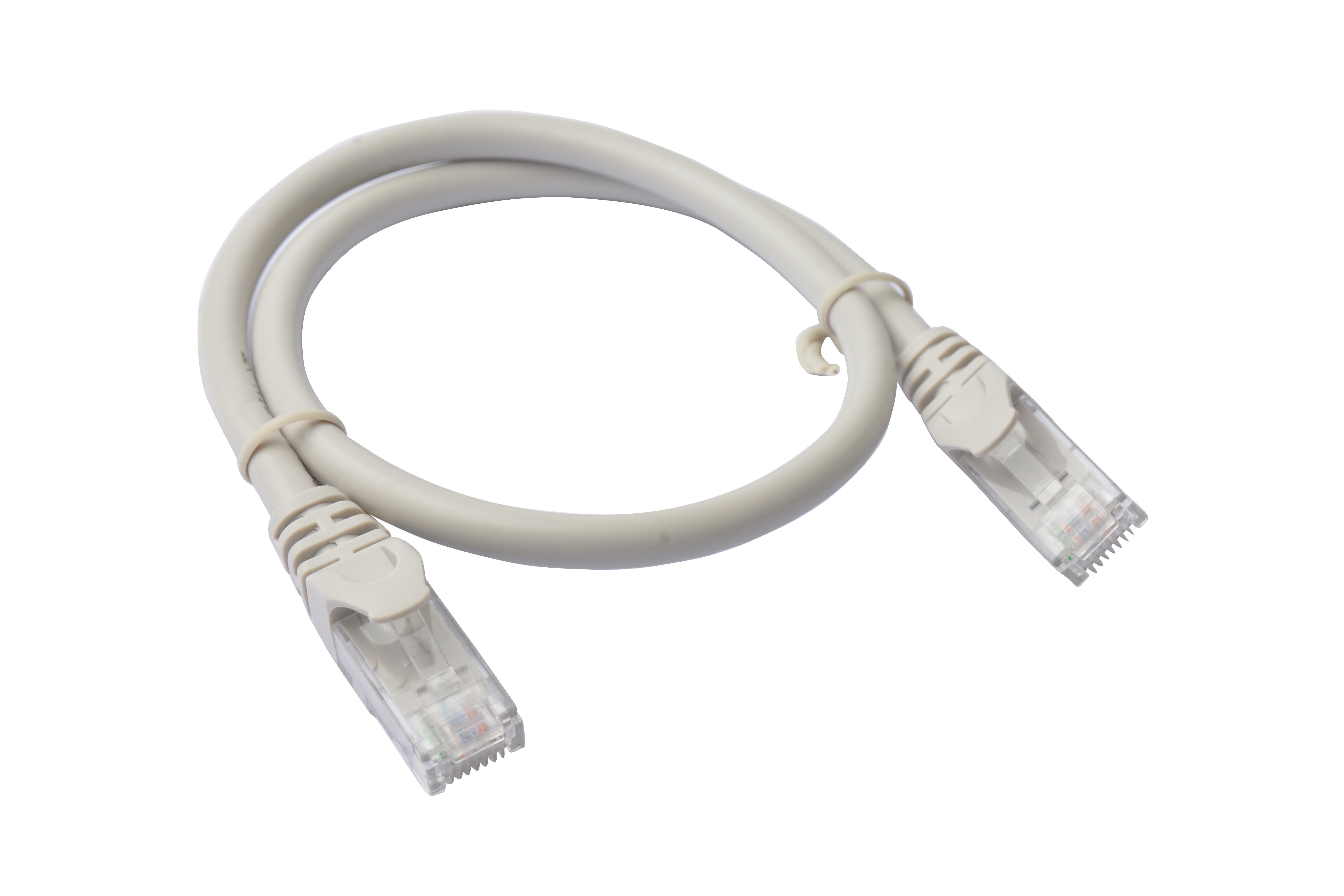 8Ware Cat 6A Utp Ethernet Cable, Snagless&#160; - Grey 0.25M