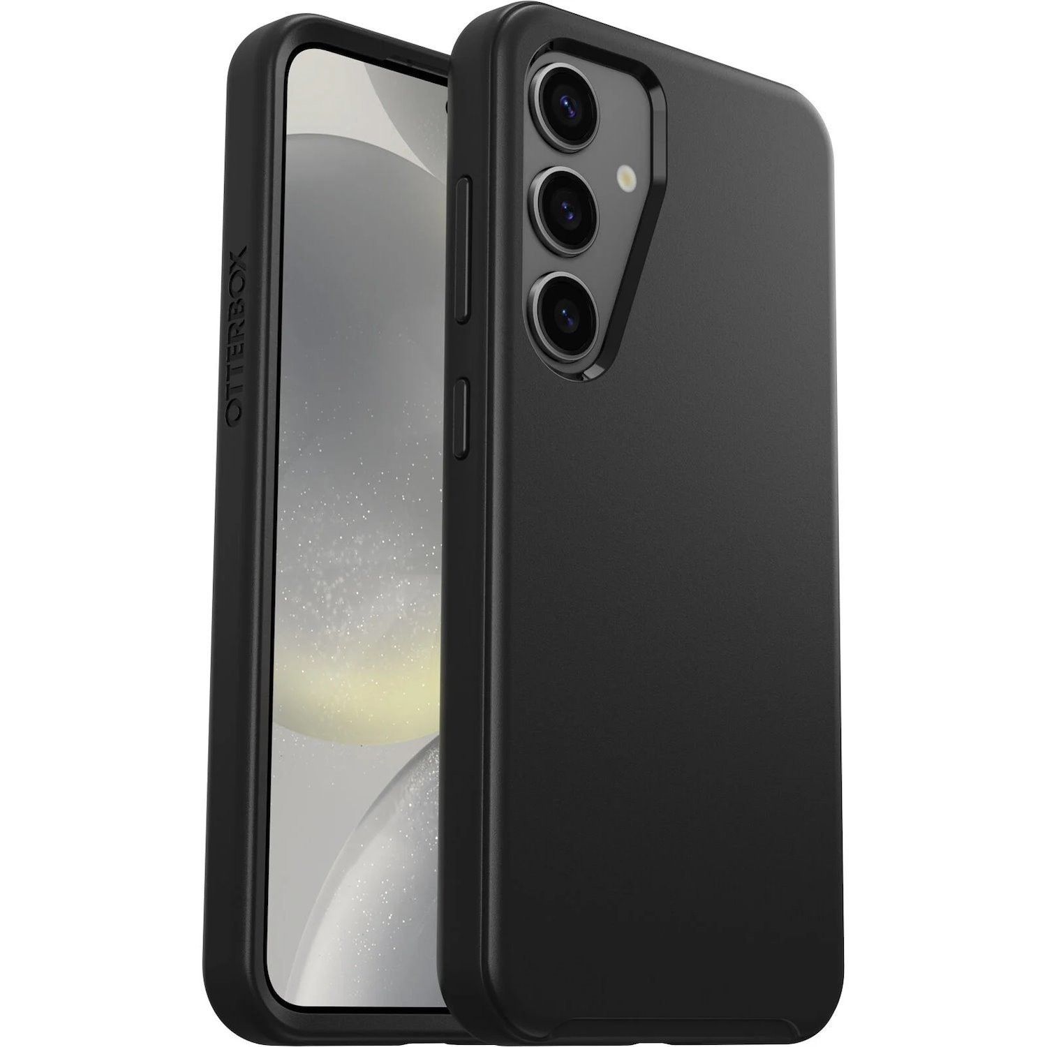 OtterBox Symmetry Samsung Galaxy S24 5G (6.2') Case Black - (77-94531),Drop+ 3X Military Standard, Antimicrobial, Raised Edges, 7 Years Warranty