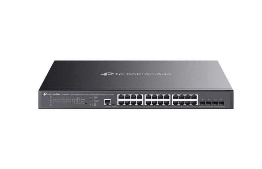 TP-Link SG3428XMPP Omada 24-Port Gigabit And 4-Port 10Ge SFP+ L2+ Managed Switch With 16-Port PoE+ & 8-Port PoE++
