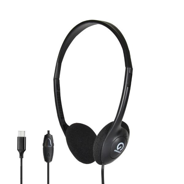 Shintaro Usb-C Lightweight Headset W/ Inline Microphone, Adjustable Headband And In-Line Volume Control, Ideal For Phones, PCs, Tablets