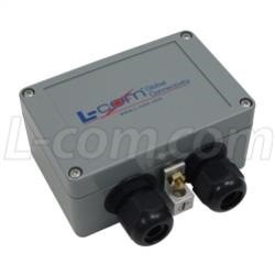 L-Com Compact Weatherproof Cat6 Gigabit Ethernet Lightning Protector