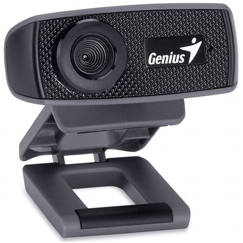 Genius FaceCam 1000X 720P HD Webcam 3X Digital Zoom W/Mic Built In Universal Clip Fits LCD Monitors