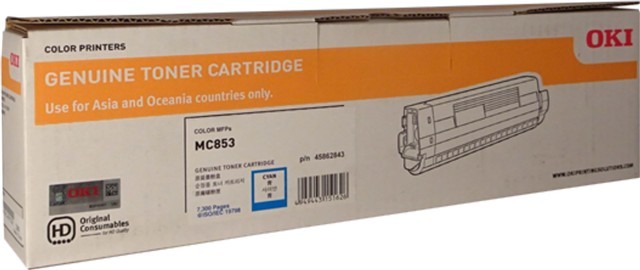 Oki Original LED Toner Cartridge - Cyan Pack