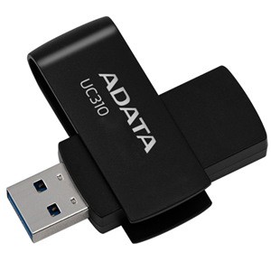 Adata Uc310 Swivel Usb3.2 Flash Drive - 256GB - Black