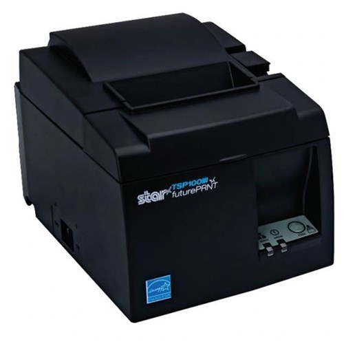 Star Micronics Tsp143iii Grey Bluetooth Thermal Receipt Printer 80MM / 58MM w/De-Curl Function & Guillotine Auto-Cutter 43 Receipts Per Minute (250MM/S)
