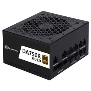 Silverstone Da750r Black 750W Atx 3.1 Power Supply 80Plus Gold - Silent Running - 120MM Fan With 18 Dba - Fully Modular