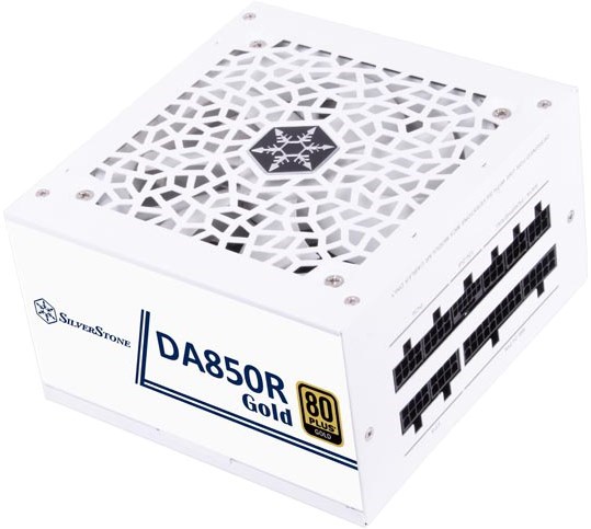 Silverstone Da850r White 850W Atx 3.1 Power Supply 80Plus Gold - Silent Running - 120MM Fan With 18 Dba - Fully Modular