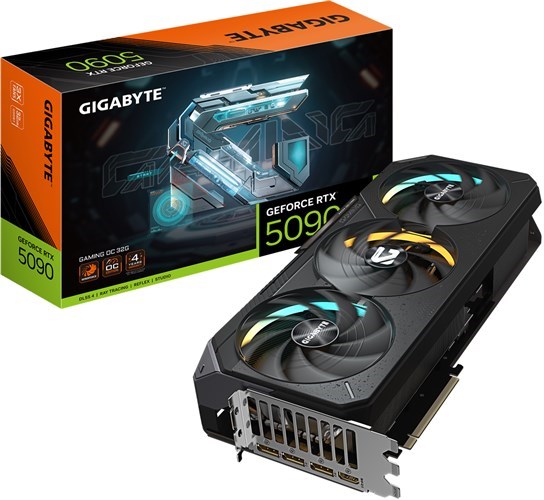 Gigabyte Nvidia GeForce RTX 5090 Gaming Oc 32GB GDDR7 Graphics Card Pcie 5.0 - 3.2 Slot - 1X 16 Pin Power - Minimum 1000W Psu