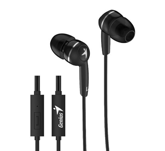 Genius HS-M320 Black In-Earphones With Inline Mic