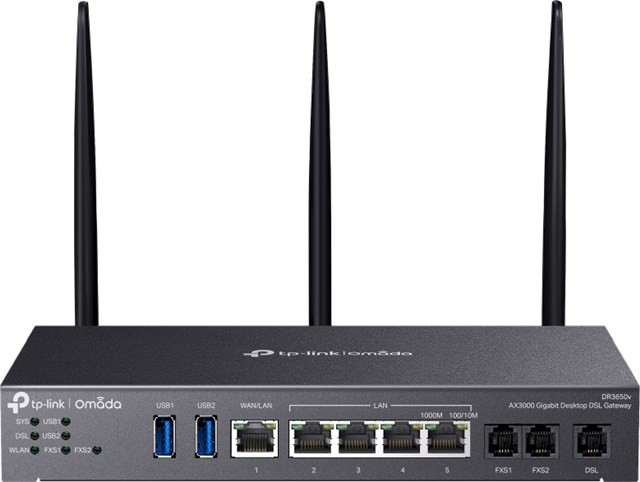 TP-Link DR3650v-4G Omada 4G Ax3000 VPN Router W/Voip