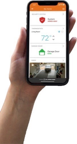Alarm.com ADC-VDB750 2MP Wi-Fi Video Doorbell Camera, Black and White
