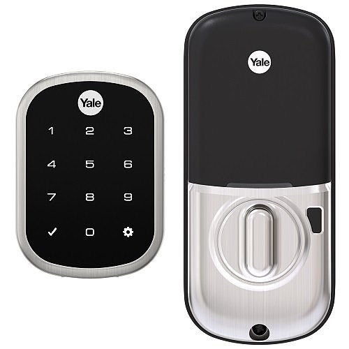 Yale YRD256-ZW2-619 Assure Lock SL Key Free Touchscreen Deadbolt with Z-Wave Plus, Satin Nickel